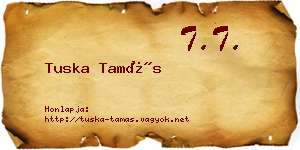 Tuska Tamás névjegykártya